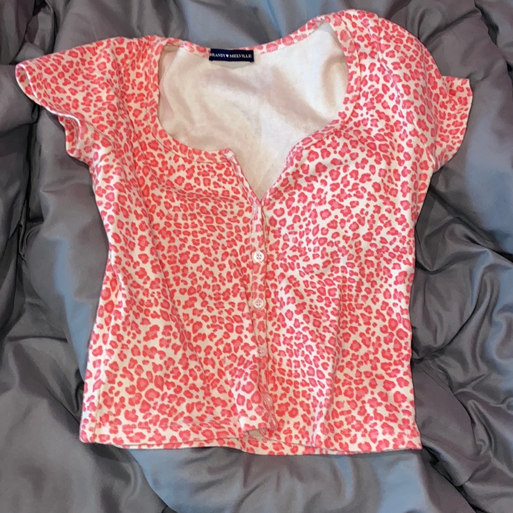 Brandy cheetah print top